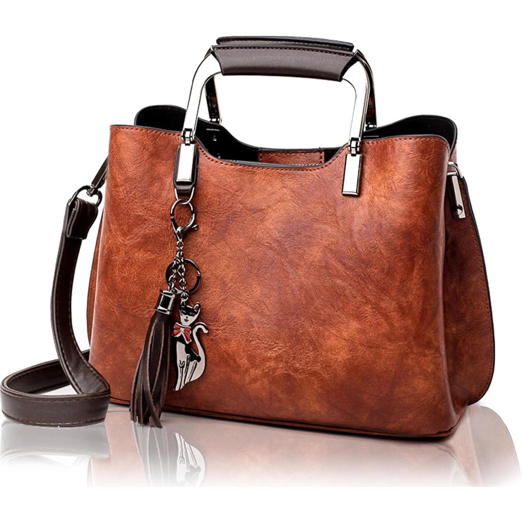 Small Vegan Leather Purses For Women, Faux Leather Handbags For Women, Top Handl
